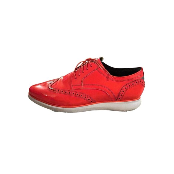Florsheim Fuel Reflect‎ Neon Wingtip Oxford in Coral 12M Artsy Comfort Bright - Picture 1 of 8